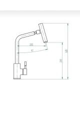 Siyah Mutfak Bataryası Teleskopik Evye Musluğu 360 Derece Oynar Başlık Mutfak Bataryası