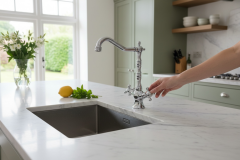 Rustik Vintage Batarya Mutfak ve Çanak Lavabo Uyumlu Pirinç Materyal 5 Yıl Garantili