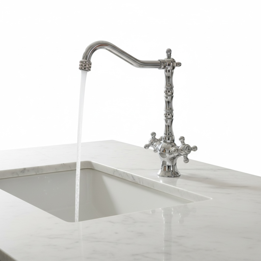 Rustik Vintage Batarya Mutfak ve Çanak Lavabo Uyumlu Pirinç Materyal 5 Yıl Garantili