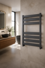 Antrasit Banyo Havlupan 50*70 Ölçü Antrasit Vanalar Dahil Havlupan Seti Antrasit Gri Modern Slim Tasarım