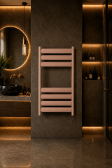 Latte Krem Renk Banyo Havlupan 50*70 Ölçü Vanalar Dahil Latte Özel Renk Modern Slim Tasarım Havlupan
