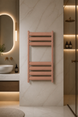 Latte Krem Renk Banyo Havlupan 50*70 Ölçü Vanalar Dahil Latte Özel Renk Modern Slim Tasarım Havlupan