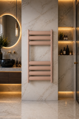 Latte Krem Renk Banyo Havlupan 50*70 Ölçü Vanalar Dahil Latte Özel Renk Modern Slim Tasarım Havlupan