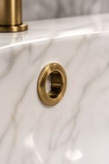 Mat Gold Lavabo Taşma Yüzüğü Mat Gold Lavabo Gider Tıpası 1 Adet