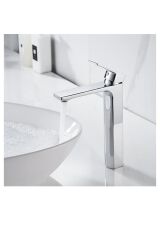Çanak Lavabo Bataryası Çanak Lavabo Musluğu Yüksel Model Silver Gümüş Çanak Uyumlu Armatür