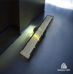 Antik Gold Duş Kanalı Antik Gold Duş Gideri 40 Cm Süzgeç