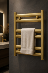 Mat Gold Havlupan Mat Altın Fırçalanmış Banyo Havlupanı Modern Tasarım Paslanmaz Garantili Mat Gold 5X7 Ölçü