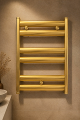 Mat Gold Havlupan Mat Altın Fırçalanmış Banyo Havlupanı Modern Tasarım Paslanmaz Garantili Mat Gold 5X7 Ölçü