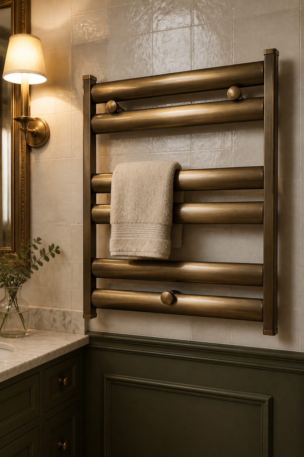 Antik Gold Eskitme Havlupan Eskitme Fırçalanmış Banyo Havlupanı Modern Tasarım Paslanmaz Garantili Antik Gold 5X7 Ölçü