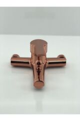 Bakır Duş Seti Bron Duş Sistemi Batarya Dahil Komple Set Rose Bakır Duş Başlığı