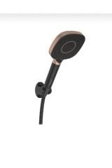 Bakır Duş Seti Bakır Tepe Yağmurlama Duş Sistemi Batarya Dahil Komple Set Bronz Siyah Duş