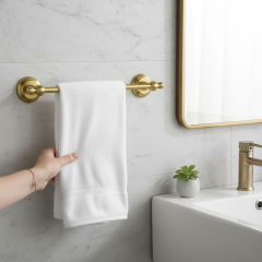 Mat Altın Havluluk Vintage Model Uzun Havluluk Fırçalanmış Gold Pirinç Malzeme Paslanmaz