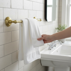 Mat Altın Havluluk Vintage Model Uzun Havluluk Fırçalanmış Gold Pirinç Malzeme Paslanmaz