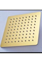 Gold Duş Seti Altın Duş Sistemi Büyük Metal Tepe Duş Yağmurlama Sistem Batarya Dahil Set
