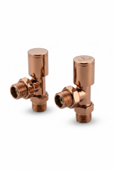 Bakır Bronz Pex Havlupan Vanası Bütün Pex Çıkışlı Havlupanlara Uygun Rose Bronz Pirinç Havlupan Vanası 2 Adet Set