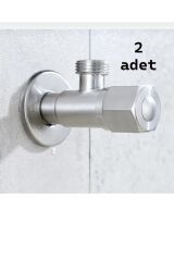 Taharat Musluğu Mat Krom Taharet Musluğu 2 Adet Leke ve Kireç Tutmaz İnox Ara Musluk