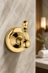 Gold Retro Bornozluk Gold Altın Banyo Bornozluk Havluluk Vintage Seri Pirinç Materyal 5 Yıl Garantili