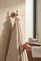 Bakır Bronz Retro Bornozluk Rose Bakır Banyo Bornozluk Havluluk Vintage Seri Pirinç Materyal 5 Yıl Garantili