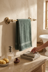 Antik Gold Retro Banyo Havluluk Pirinç Eskitme 5 Yıl Garantili Uzun Eskitme Havluluk Retro Özel Seri