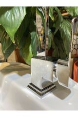 Lavabo Bataryası Kare Tasarım Yüksek Model Banyo Lavabo Musluğu 360 Derece Hareketli Batarya