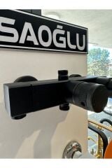 Siyah Duş Seti Mat Siyah Duş Sistemi Alt Armatür Dahil Set Tepe Yağmurlama 360 Derece Hareketli Duş
