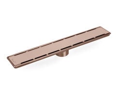 Sukar Bakır Bronz 40 Cm Duş Kanalı Paslanmaz Çelik Gövde Bronze Rose Lineer Duş Gideri 40 Cm Paslanmaz Çelik Materyal