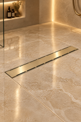 Sukar Gold Altın 60 Cm Duş Kanalı Paslanmaz Çelik Gövde Gold Lineer Duş Gideri 60 Cm Paslanmaz Çelik Materyal