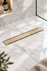 Sukar Gold Altın 60 Cm Duş Kanalı Paslanmaz Çelik Gövde Gold Lineer Duş Gideri 60 Cm Paslanmaz Çelik Materyal