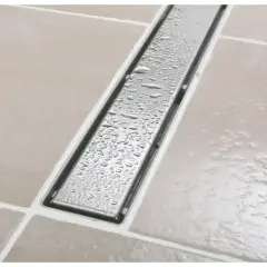 Sukar Gümüş Krom 40 Cm Duş Kanalı Paslanmaz Çelik Gövde Lineer Duş Gideri 40 Cm Paslanmaz Çelik Materyal