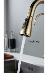 Mutfak Bataryası Arıtmalı Spiralli Evye Musluğu Gold Arıtmalı Spiralli Armatür