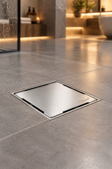 Banyo Yer Sifonu Sukar Platin Özel Tasarım 10x10 Banyo Yer Süzgeci Paslanmaz Çelik Koku Önleyici Özellikli Gider
