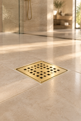Gold Banyo Yer Sifonu Sukar Platin Özel Tasarım 10x10 Banyo Yer Süzgeci Paslanmaz Çelik Koku Önleyici Altın Özellikli Gider