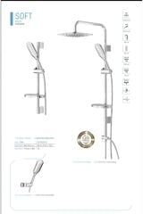 Duş Sistemi Banyo Duş Başlığı Tepe Yağmurlama Seti Batarya Dahil Komple Set Silver Gümüş Kare Model