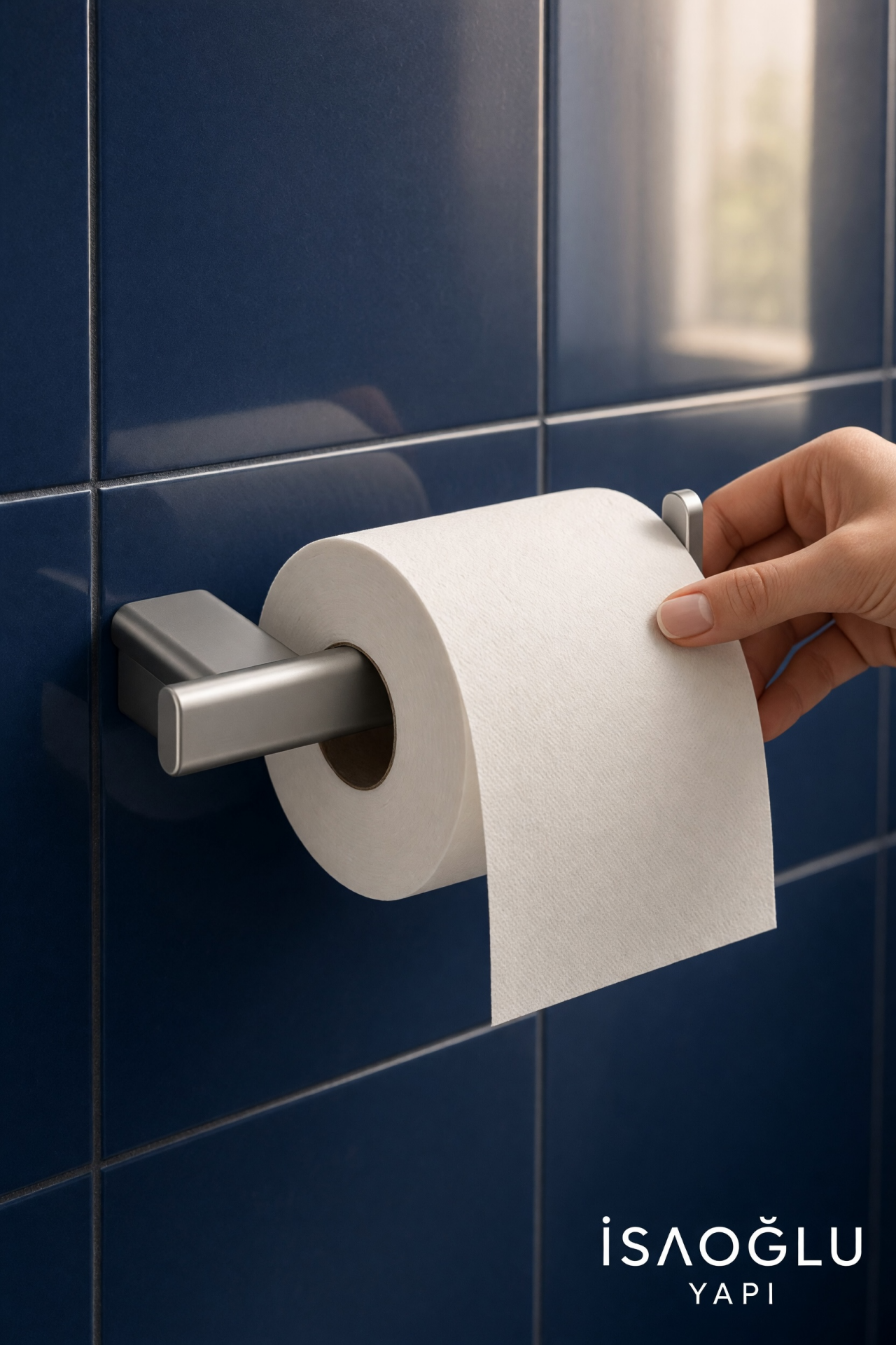Mat Krom Açık Modern Tuvalet Kağıtlık Fırçalanmış Krom Banyo Tuvalet Kağıtlığı Pirinç Materyal Leke Tutmaz