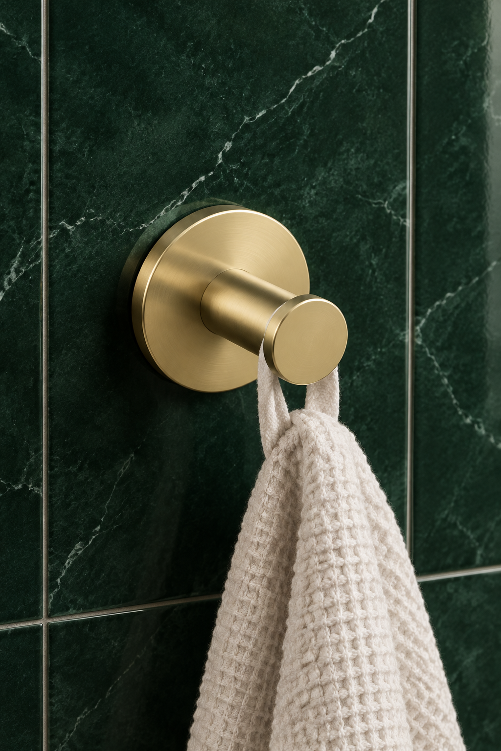 Mat Gold Altın Banyo Bornoz Askılık Fırçalanmış Gold Modern Tasarım Leke Tutmaz Banyo Askısı