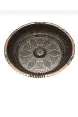 Kurna Musluğu Siyah Hamam Musluğu Üçlü Set Pirinç Malzeme Kurna Bataryası Eskitme Siyah