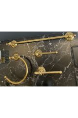 Mat Gold Havluluk Antik Gold Banyo Havluluk Vintage Model Havluluk