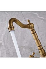 Antik Batarya Musluk Mutfak ve Banyo Uyumlu Rustik Mutfak Musluğu Antik Lavabo Bataryası