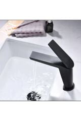 Lavabo Bataryası Siyah Lavabo Musluğu Velar Mat Siyah Banyo Bataryası 5 Yıl Garantili Siyah Musluk