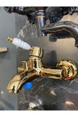 Gold Banyo Bataryası Duş Musluğu