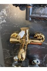 Gold Banyo Bataryası Duş Musluğu