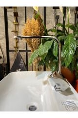 Mutfak Bataryası Silver Gümüş Evye Muslugu Grape Kare Tasarım Mutfak Musluğu