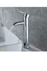 Çanak Lavabo Bataryası Gümüş Lavabo Bataryası Yüksek Çanak Lavabo Musluğu Garantili Modern Tasarım