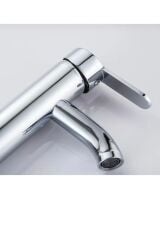 Çanak Lavabo Bataryası Gümüş Lavabo Bataryası Yüksek Çanak Lavabo Musluğu Garantili Modern Tasarım