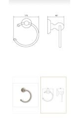 Antik Gold Havluluk Mat Gold Banyo Havluluğu Vintage Tasarım Pirinç Malzeme