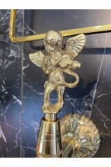 Kurna Musluğu Hamam Musluğu Gold Renk Premium Melek Tasarım Komple Pirinç