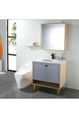 Siyah Lavabo Bataryası Mat Siyah Kare Banyo Musluğu Modern Tasarım