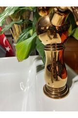 Bakır Mutfak Bataryası Bronz Rustik Musluk Vintage Model Evye Musluğu