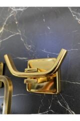 Gold Askılık Altın Banyo Askılık Bornozluk Pirinç Malzeme