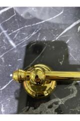 Gold Havluluk Ve Tuvalet Kağıtlığı Vintage Tasarım Altın Havluluk Ve Kağıtlık Set Pirinç
